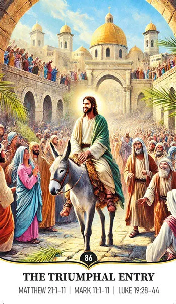 Biblicards card: Triumphal Entry into Jerusalem