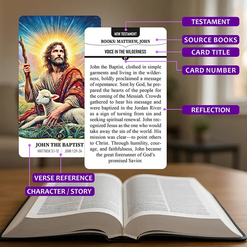 Biblicards - 100 Beautifully Illustrated Biblical Cards